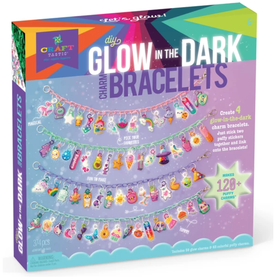 Glow in the Dark DIY Charm Bracelets - Mud Puddle Toys